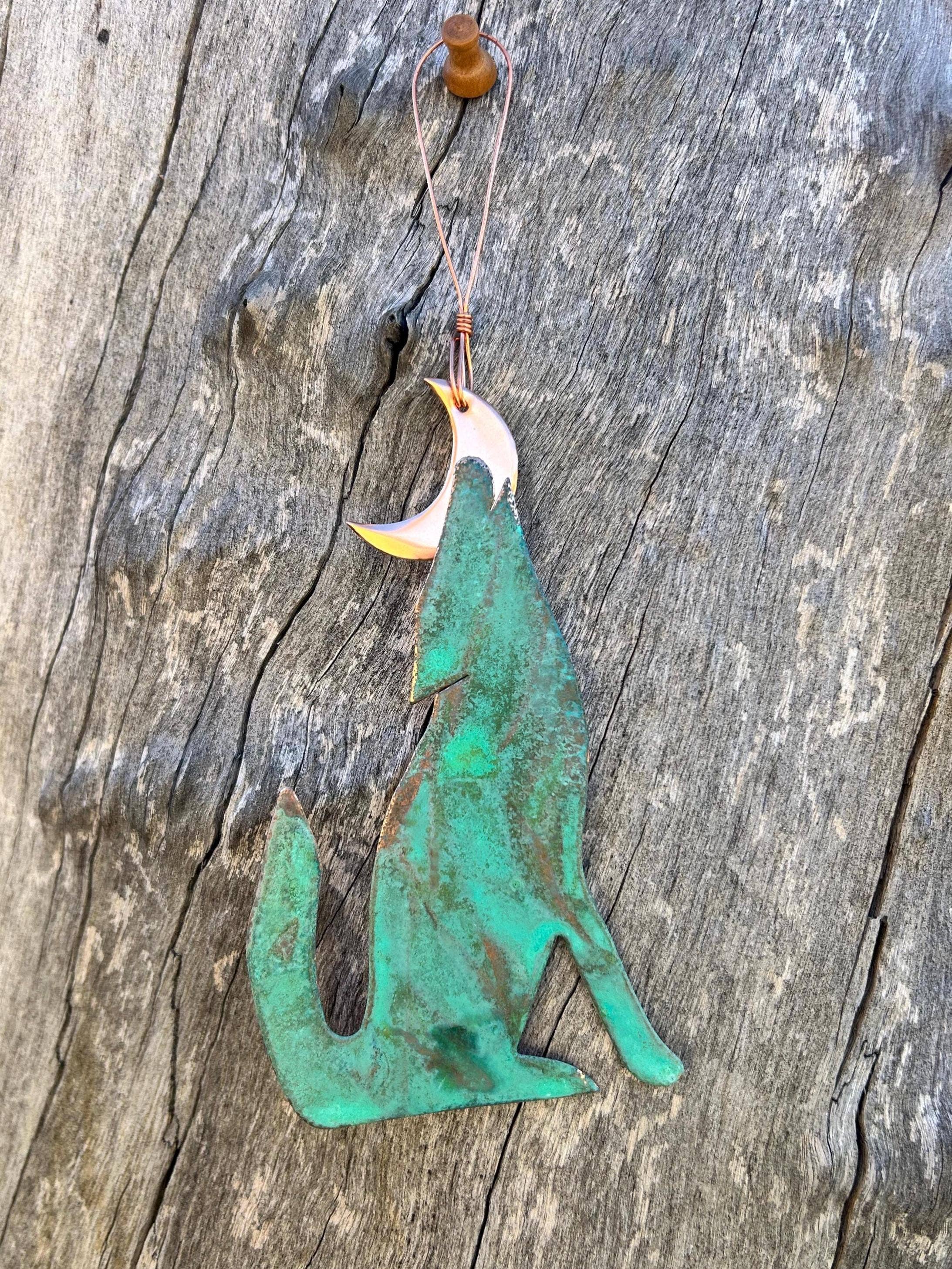 Dos Damas Designs - Wholesale Ornament - Coyote Wolf Copper Christmas Ornament1