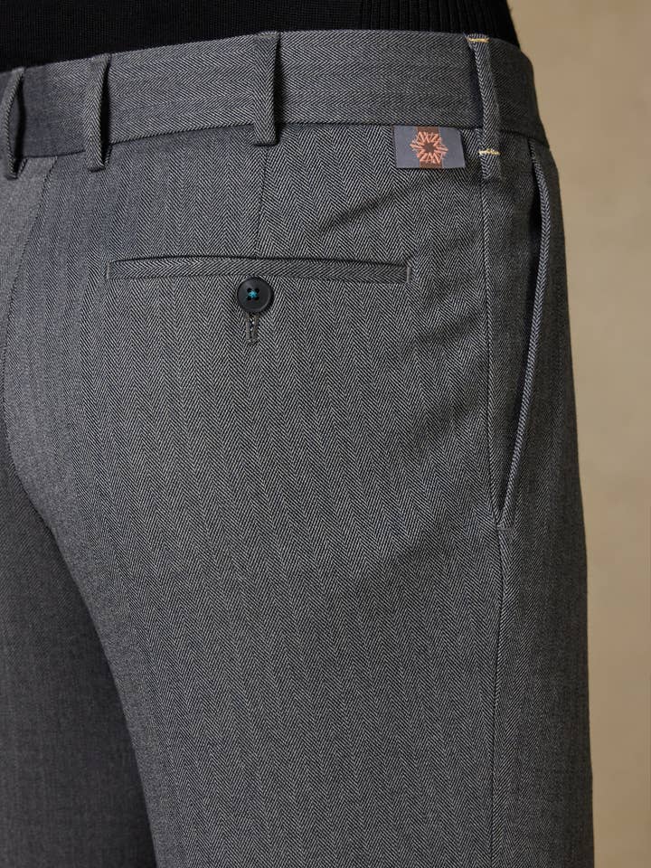 Andrea Nicolotti – Großhandel Hose – Herren – Geräucherte Stoffhose 880-24