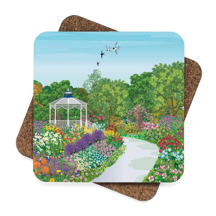 Gazebo Garden Coaster Set for wholesale by Almcleary