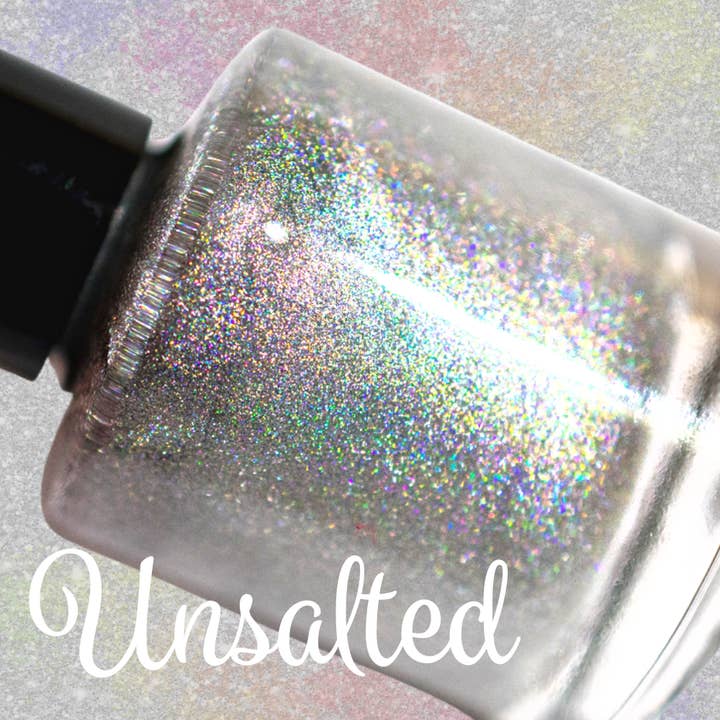 Northern Nail Polish - Wholesale Nail Polish - Unsalted ~ Nail Polish Holographic Topper Toxin Free Vegan Eco