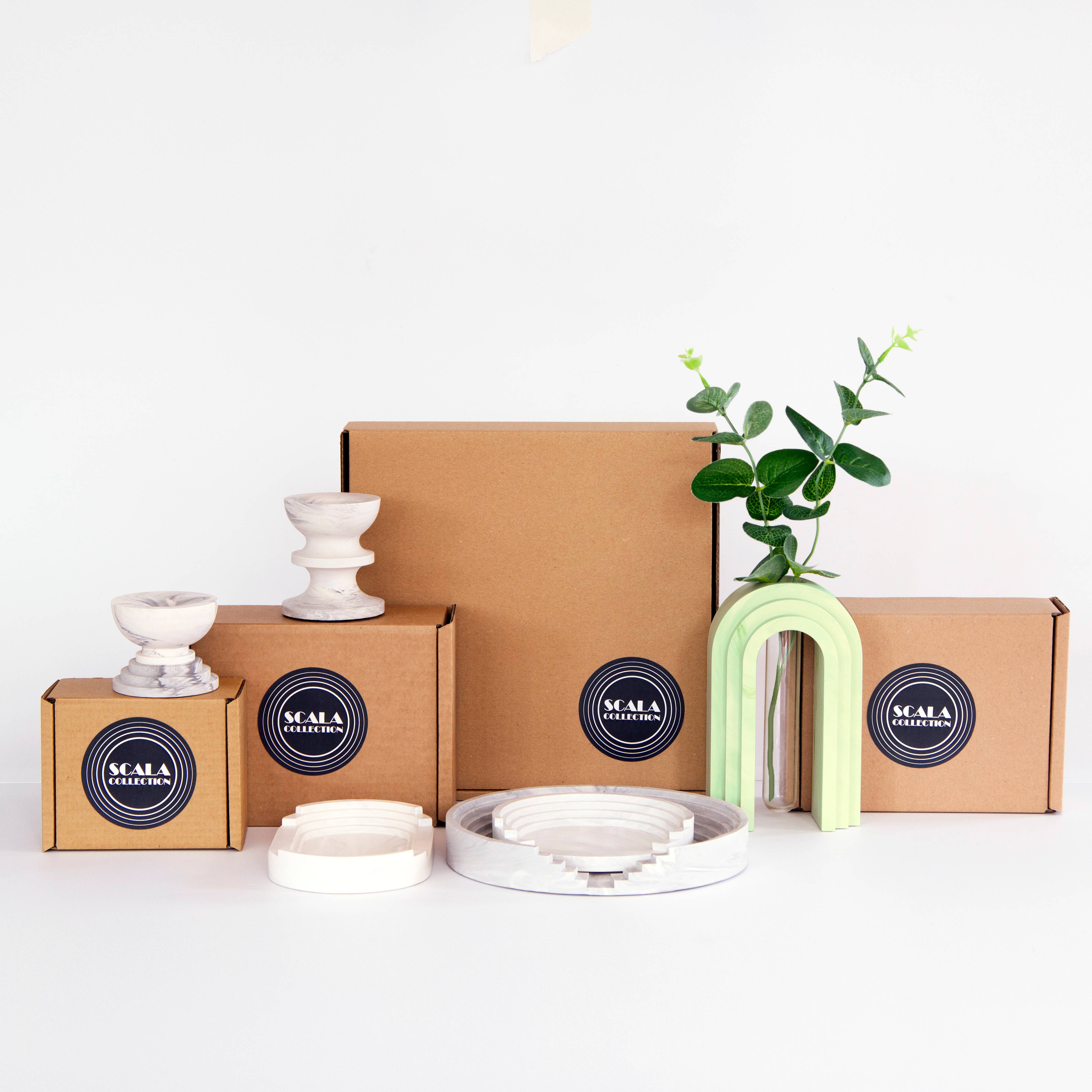 Extra&ordinary Design - Vente Plateaux décoratifs - <PRIX DE LIQUIDATION> Plateau Rond en Marbre S de la collection Scala6