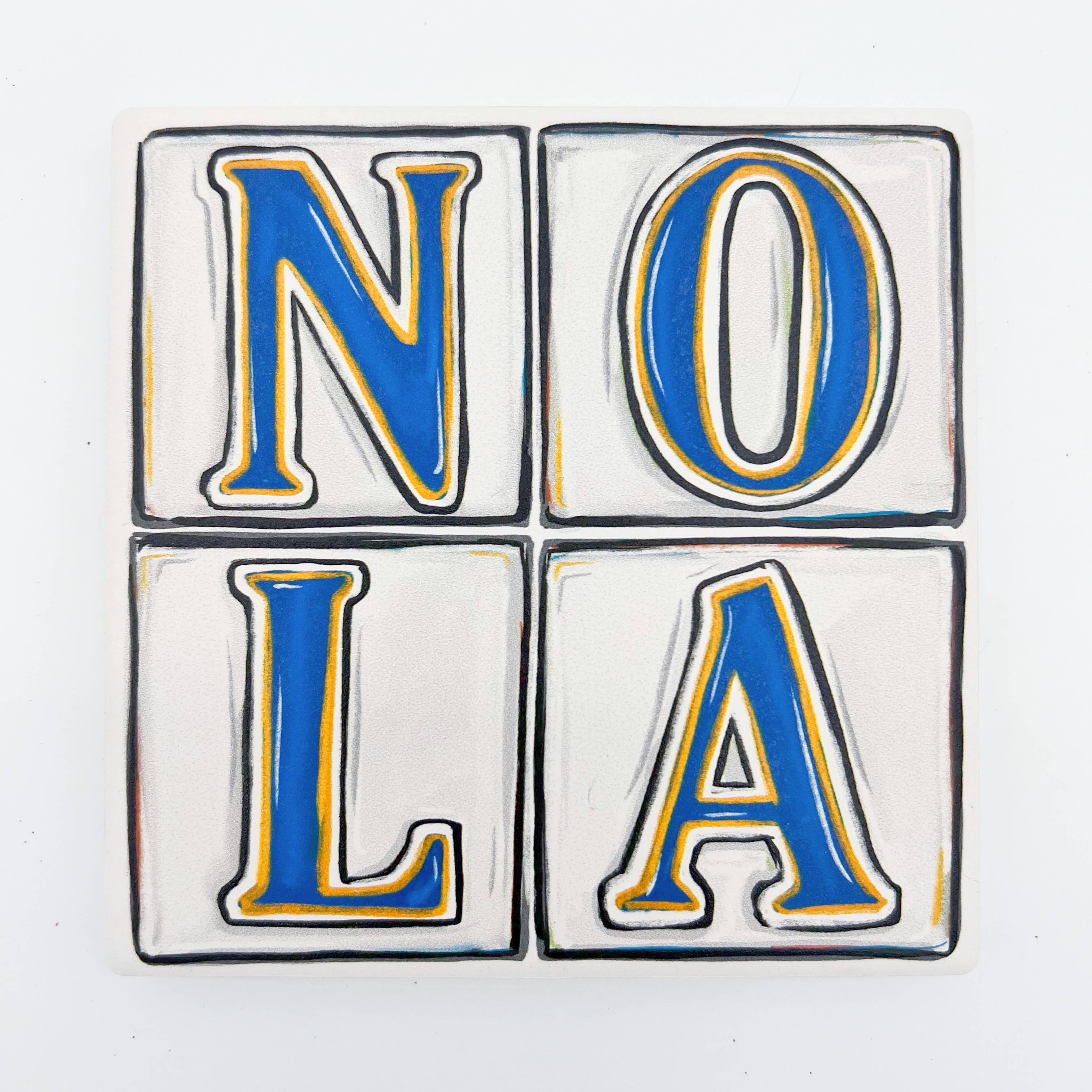 Home Malone - Wholesale Coasters - NOLA Street Tiles Coaster - New Orleans Absorbable Stone2