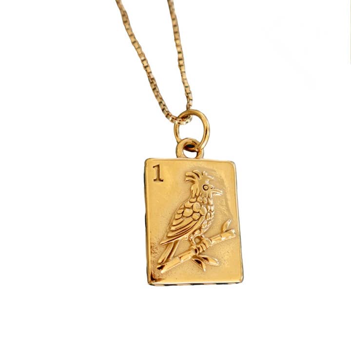 Birdie Bam Mahjong Charm + Necklace for wholesale by Beth Ladd Collections
