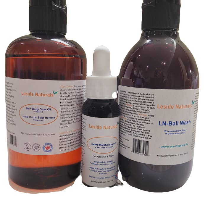 Men Beauty and Spa Kit Bundle Offer for wholesale by Leside Naturals