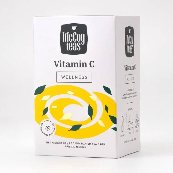 Wellness Tea – Vitamin C Boost & Immunity (20 Tea Bags) for wholesale by Mccoy Teas Canada