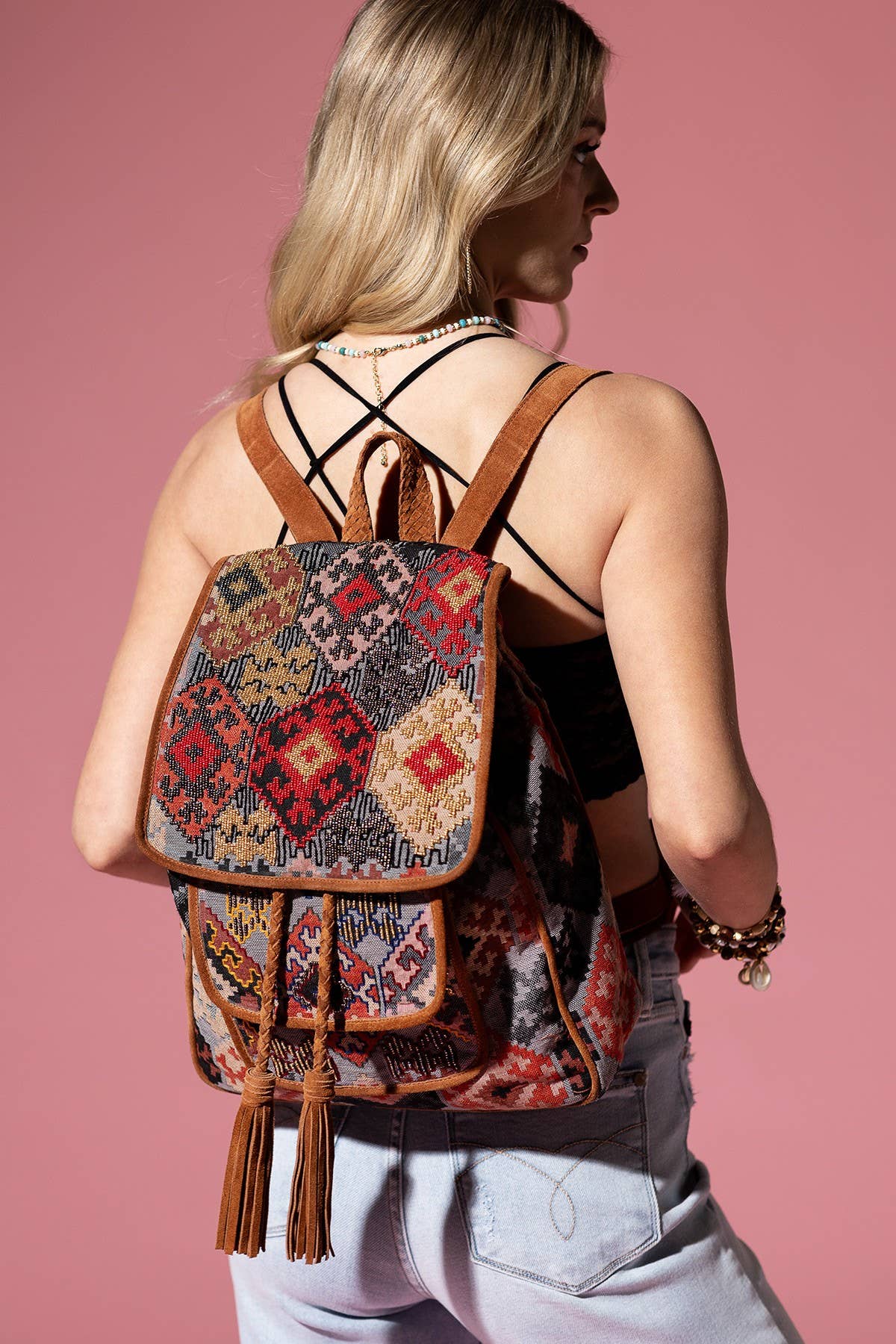 Bordeaux Handmade Backpack for wholesale on Faire9