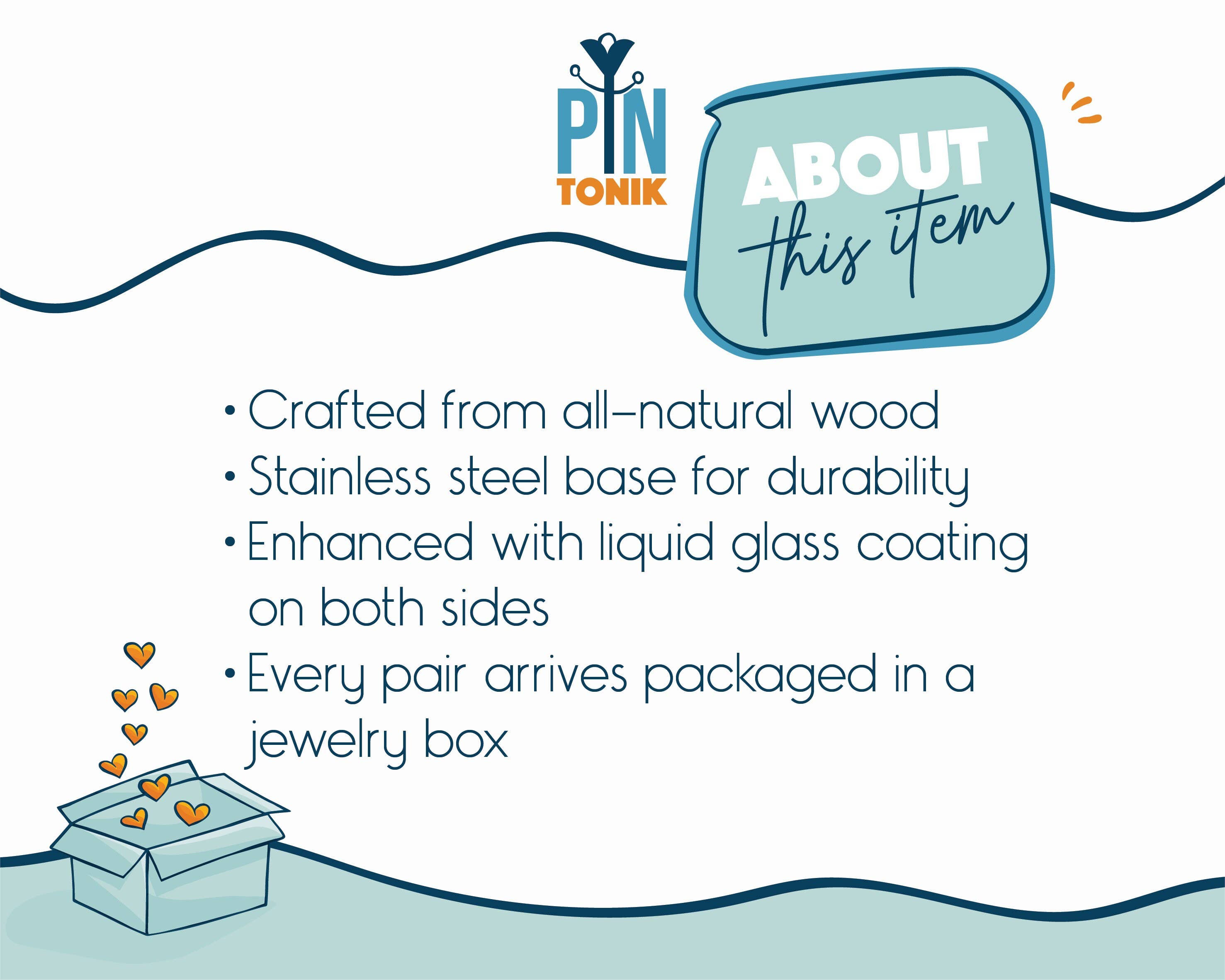 PinTonik - Vendita all'ingrosso Orecchini a bottone - Orecchini a Perno Broccoli Stravaganti - Gioielli in Miniatura a Forma di Cibo7