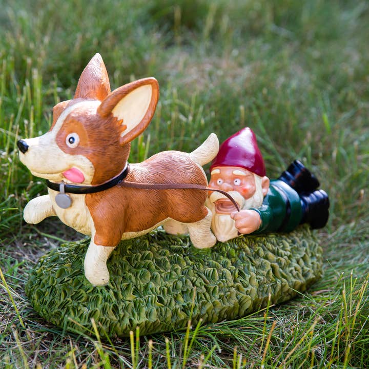 BigMouth Inc - Wholesale Garden Gnome - Dog Pulling Gnome