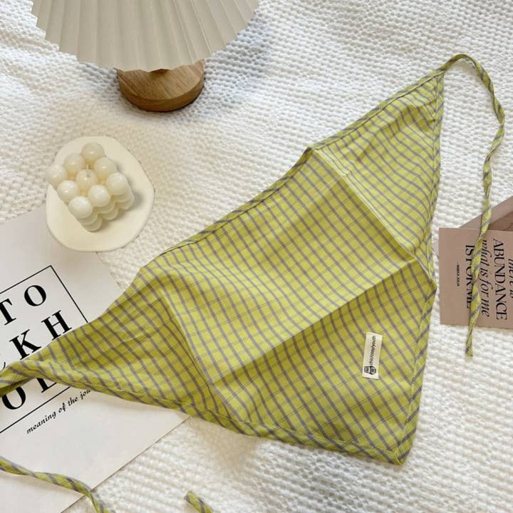 Funkyrel® Atzbranding Limited - Vente Foulard – femme - Haila - Foulard Triangle à Carreaux3