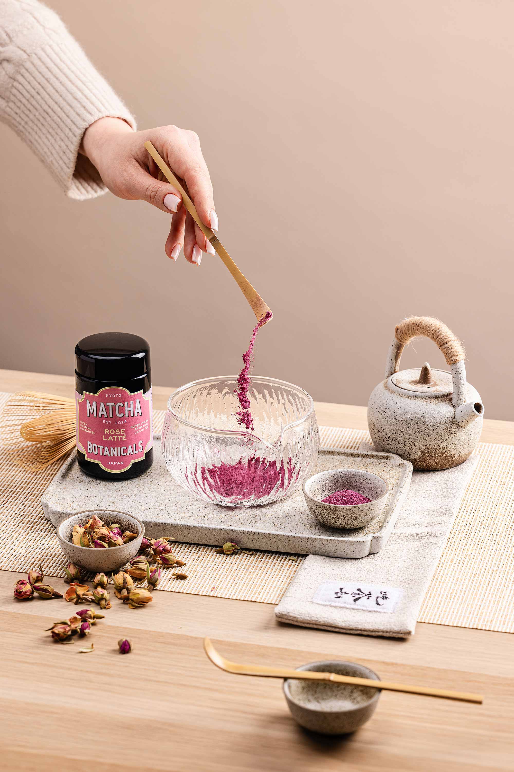 Matcha Botanicals - Wholesale Health/Detox Tea - Matcha Rose Latte3