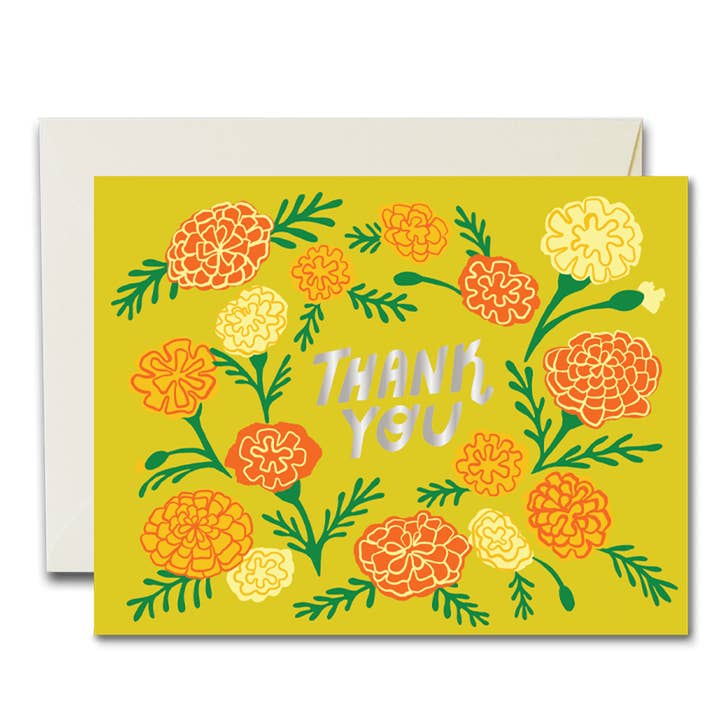 Thank You Marigolds Card for wholesale by Rainbow Vision