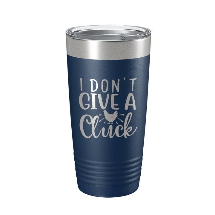 I Don't Give A Cluck Tumbler grappige reismok met kip cadeau geïsoleerde lasergegraveerde koffiekop 20 oz voor wholesale door CarveBright