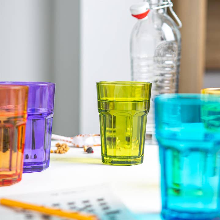 Rinkit Ltd - Wholesale Cocktail/Liquor Glass - Rink Drink Coloured Highball Glass - 365ml - 6 Colours