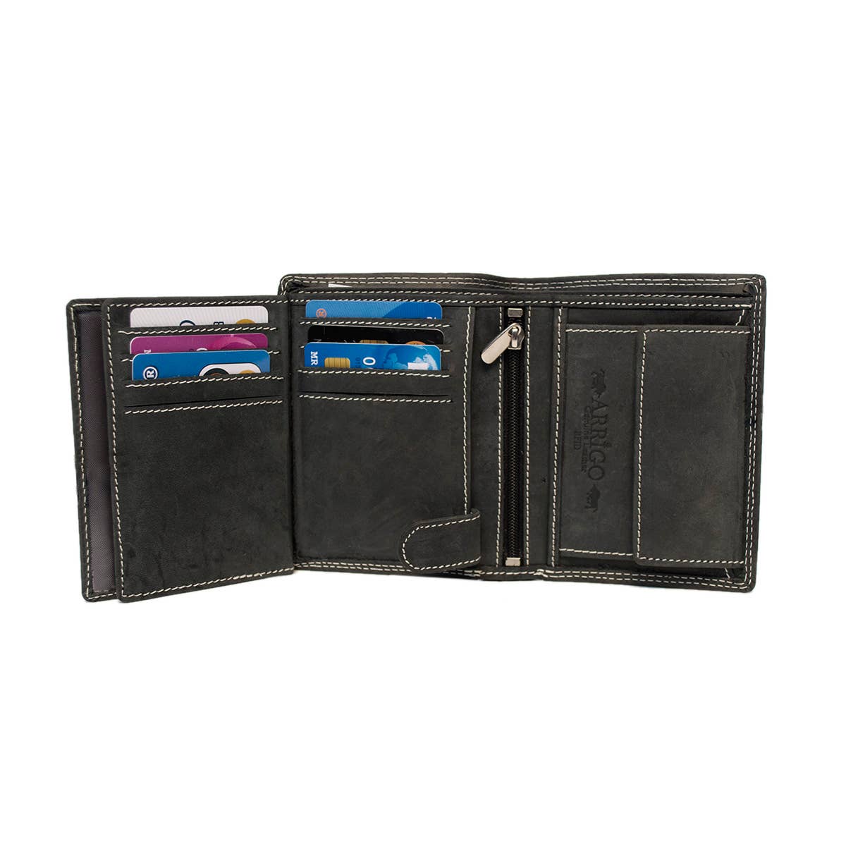 Arrigo - Wholesale Wallet - Men's - Leather Men Wallet RFID Buffalo - Anti Skim Men Wallet15