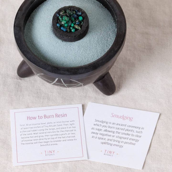 Tiny Rituals - Wholesale - Pentacle Soapstone Charcoal Burner Kit3