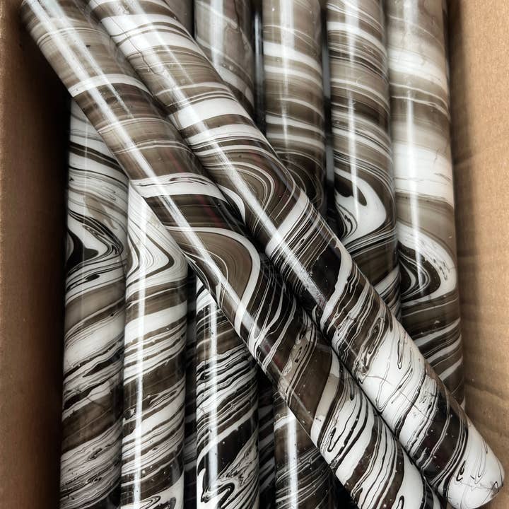 The Colour Emporium - Wholesale Tapered candle/candlestick - Marbled Candles Individual6