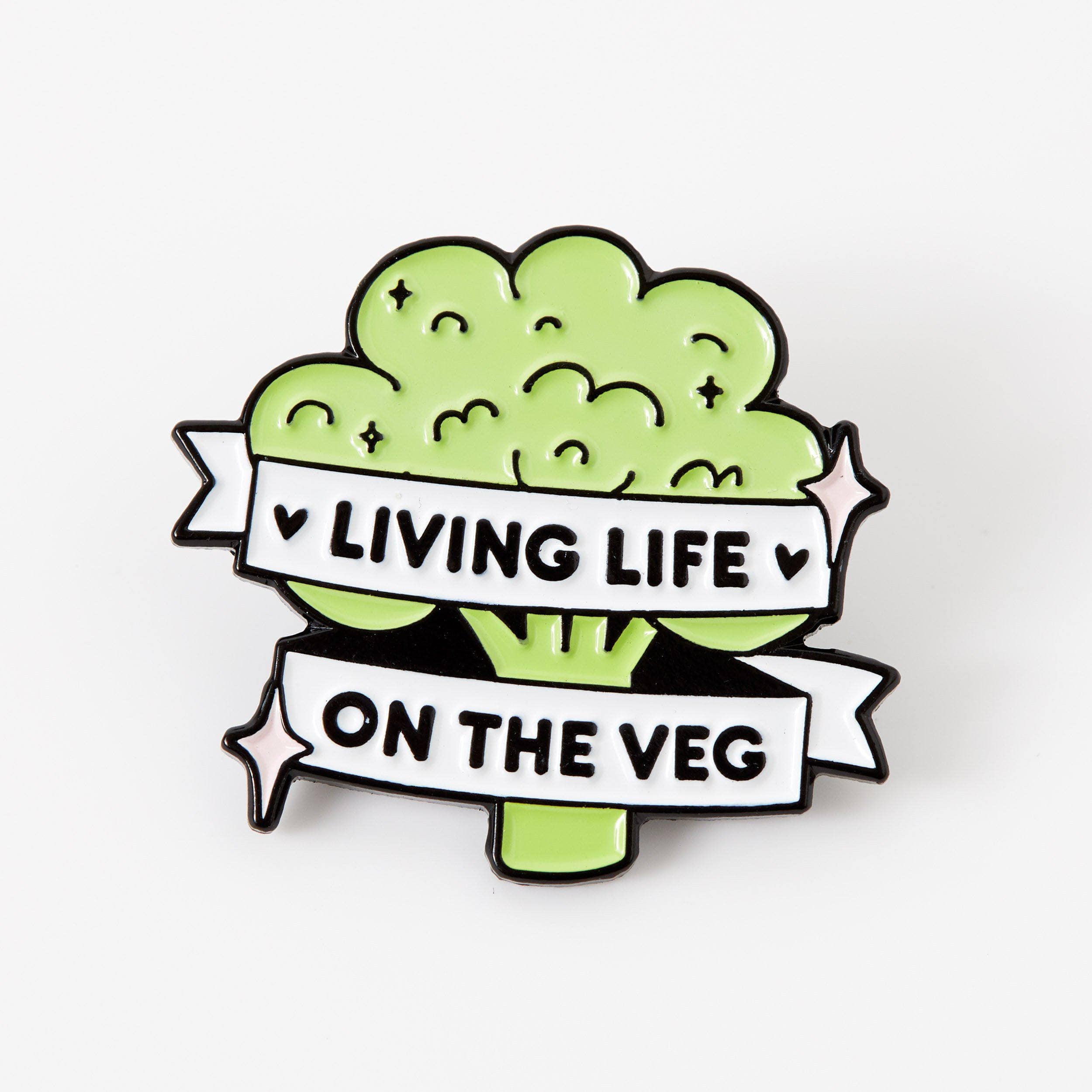 Punky Pins – wholesale Lapel pin/button – Living Life On The Veg Enamel Pin3