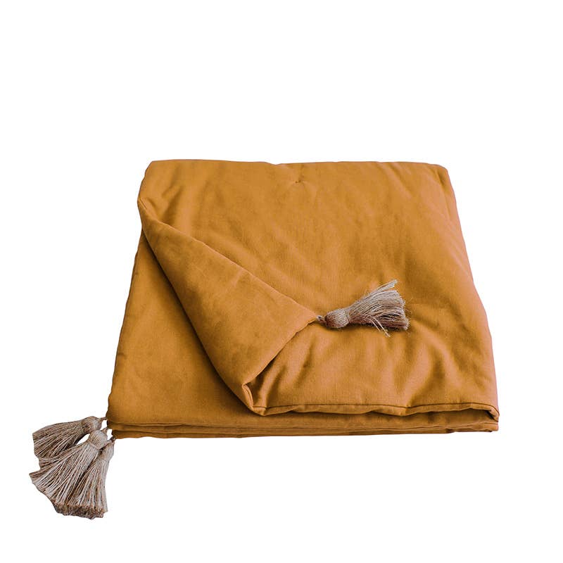 DECOSTARS - CmaDECO – wholesale Duntäcken – Täcke med jutetofsar, 90x190 cm, 11 färger, Panama25