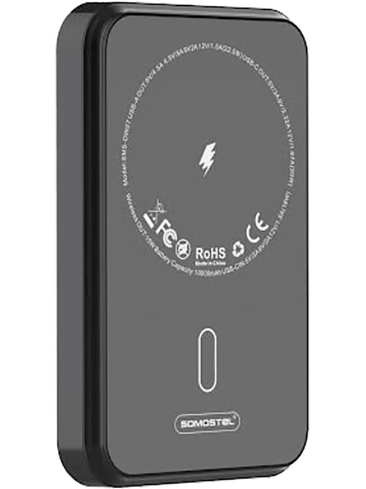 MAGNETIC POWER BANK 10000mAh BLACK for wholesale by sanis enterprises, inc