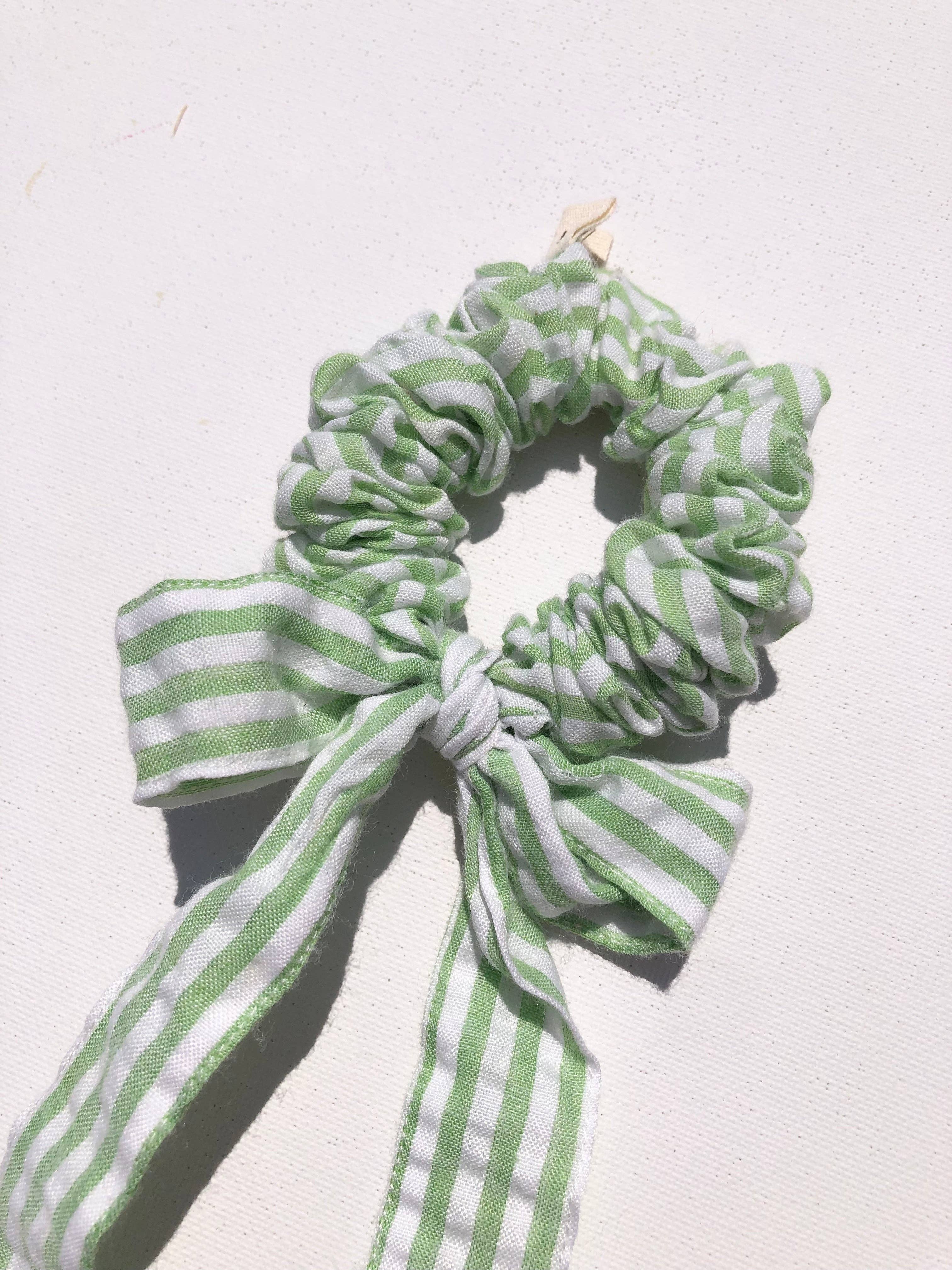Billy Bamboo - Wholesale Scrunchie - Women's - STRIPE BOW SCRUNCHIES13