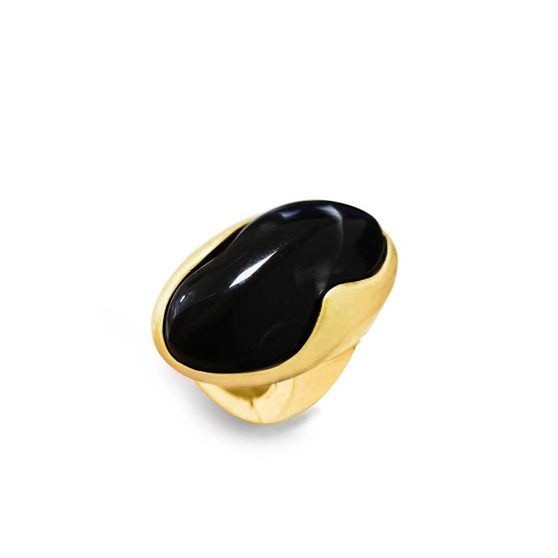 AMORINO SRL - Wholesale Single Stone/Solitaire Ring - LARGE OVAL ELASTIC RING WITH RESIN STONE5