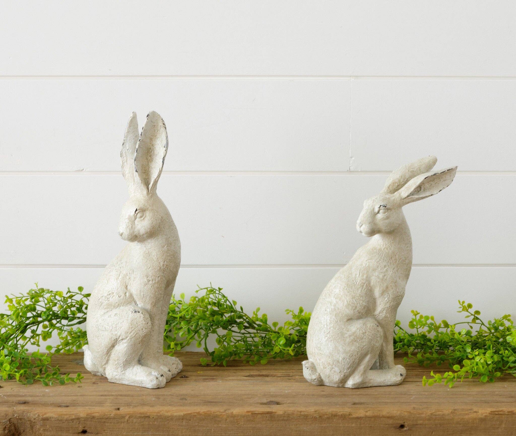 Audrey's Home & Gift - Wholesale Decorative Figurine - Distressed Rabbit Figurines (Pk/02 Ast)