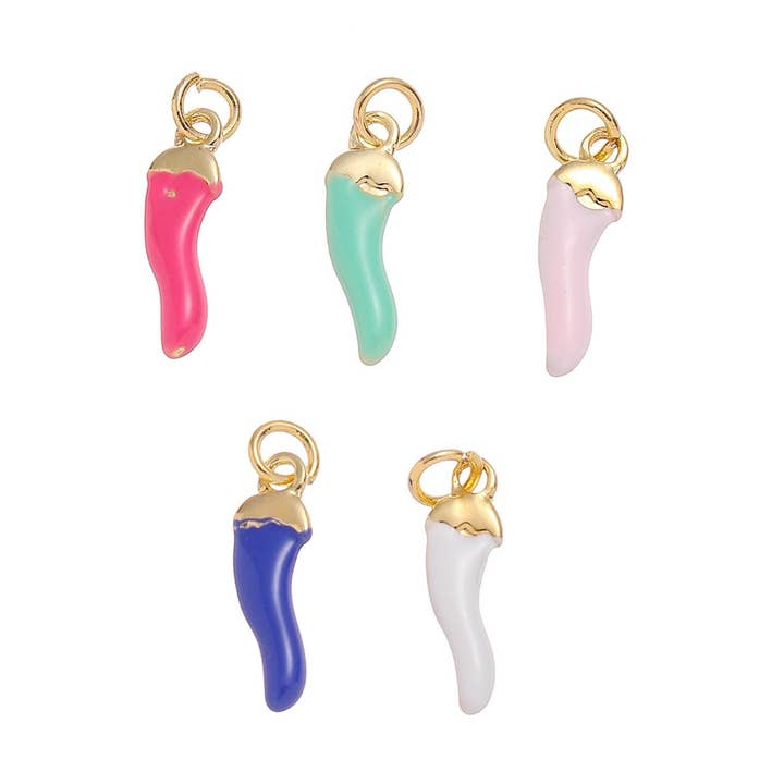 Enamel Chilli Pepper Charm Pendant for DIY Jewelry CPG1430 for wholesale by Jewel Pledge