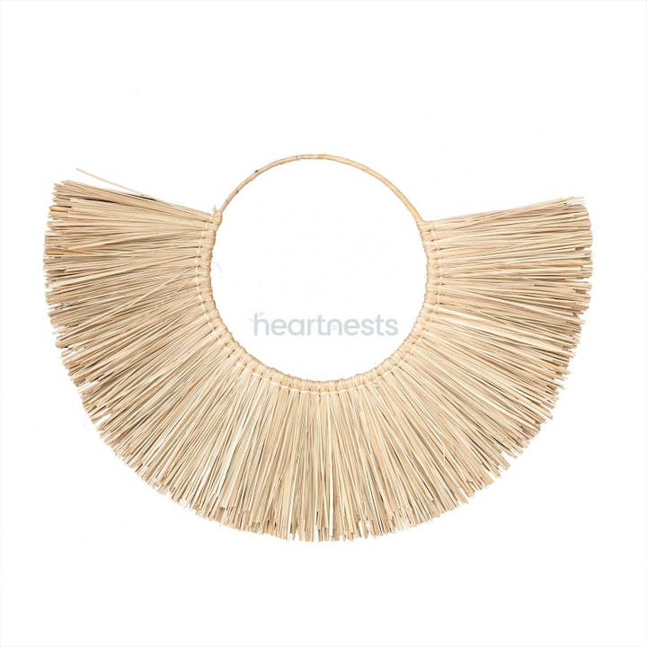 heartnests - Wholesale Wall Accent - Moon Seagrass Wall Decor1