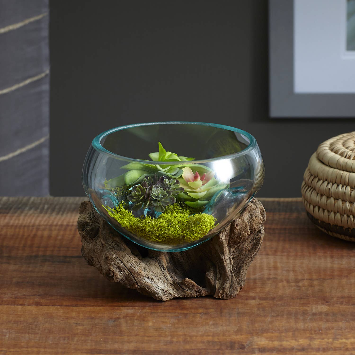 Cohasset Gifts - Wholesale Decorative Tabletop Object - Wide Mouth Cohasset Molten Glass - Approx 15cm across1