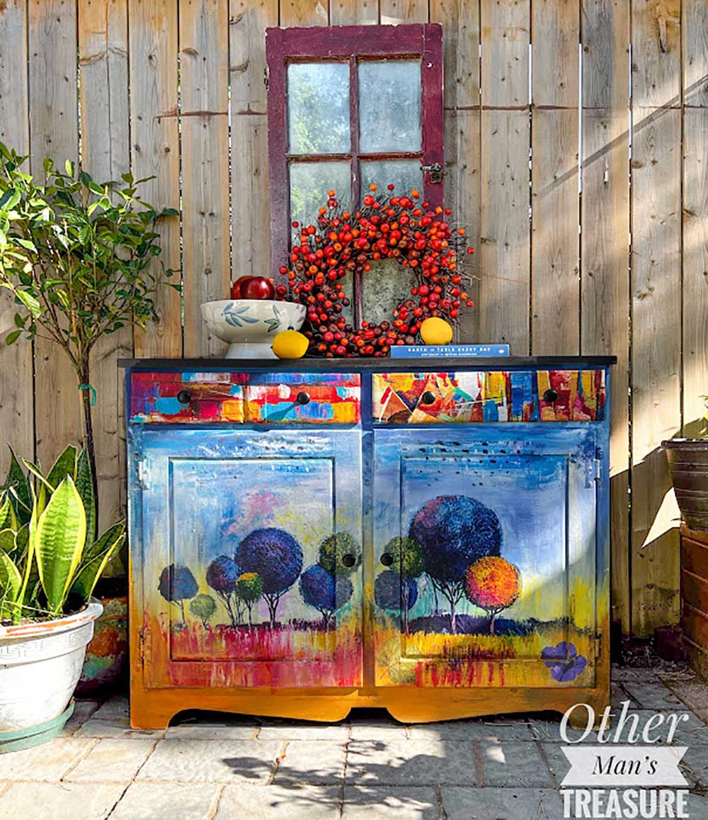 Redesign with Prima - Wholesale Craft Supplies - Redesign A1 Decoupage Rice Paper Expressive Trees 23"X33"1