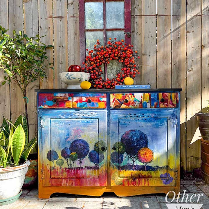 Redesign with Prima - Wholesale Craft Supplies - Redesign A1 Decoupage Rice Paper Expressive Trees 23"X33"1