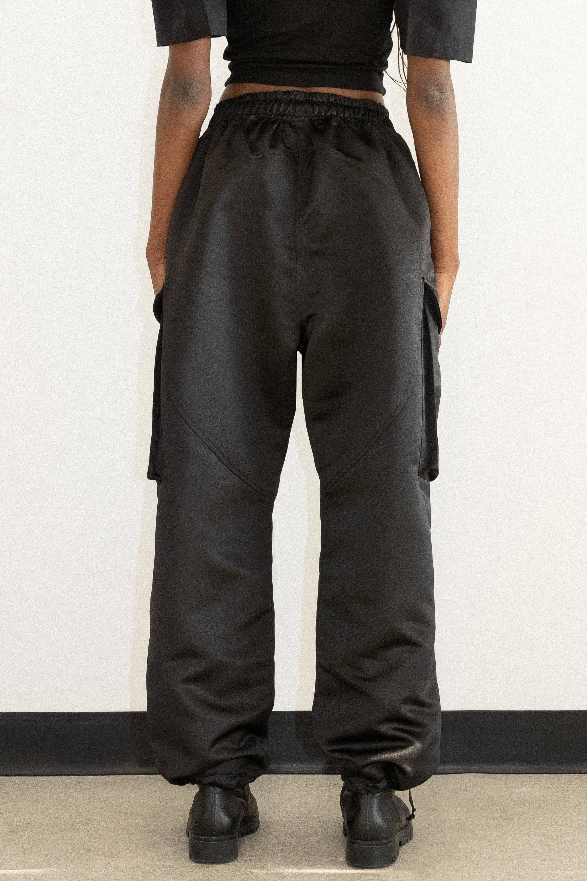 Mercy House Studio - Wholesale Pants - Women's - ABYSS SATIN CARGO PANT2