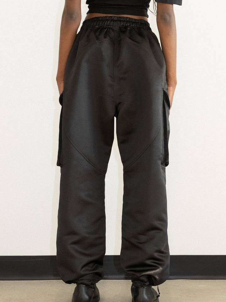 Mercy House Studio - Wholesale Pants - Women's - ABYSS SATIN CARGO PANT2