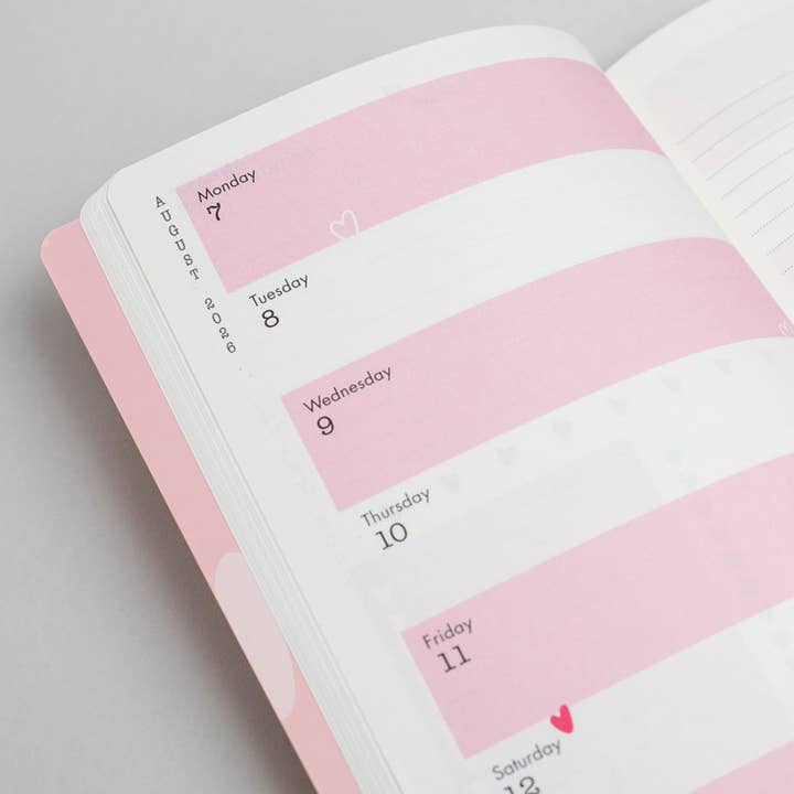 Tangible Stationery – wholesale Journal/diary – Matilda Moo - 2026 Diary - A5 Weekly Notes3