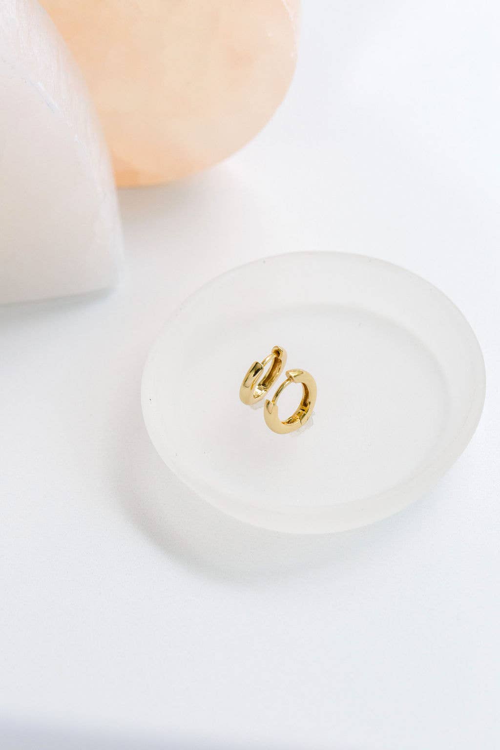 The Land of Salt - Wholesale Huggie Earrings - Classic Huggie Hoops in Gold - Earrings6