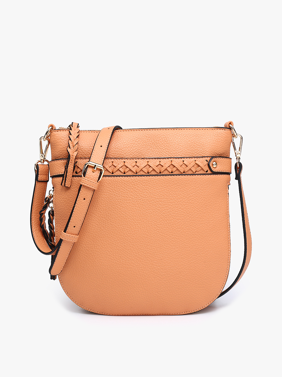 Jen & Co. - Wholesale Crossbody Bag - Women's - M2466 Esther Whipstitch Trim Round Crossbody2