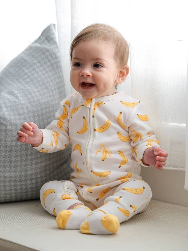 Lūmmi in Colour Babywear Melbourne - Wholesale Jumpsuit - Baby - Growsuit - Bananas