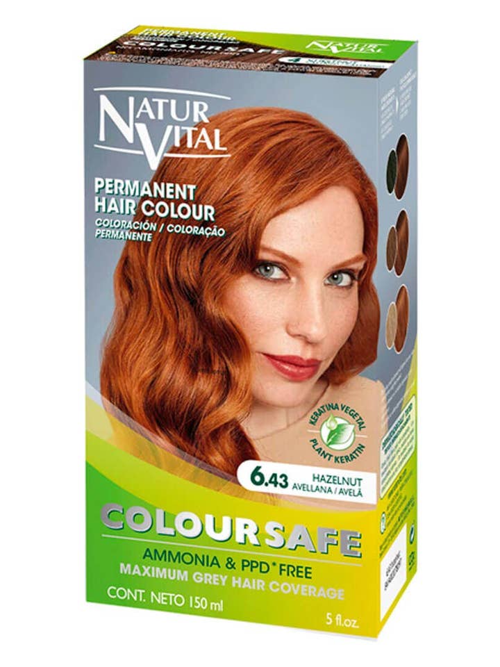 Permanente Haarfarbe NR. 6.43 - Haselnuss 150ml für den Großhandel von NaturVital & Corpore Sano