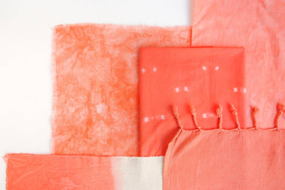 WE GATHER - Wholesale DIY Craft Kit - Shibori Dyeing Kit - Zinnia Orange1