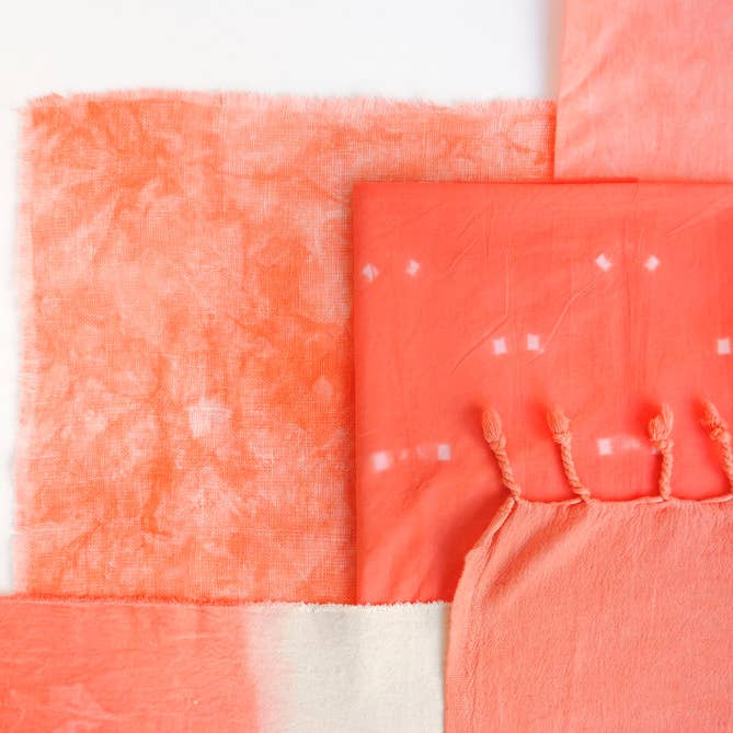 WE GATHER - Wholesale DIY craft kit - Shibori Dyeing Kit - Zinnia Orange1