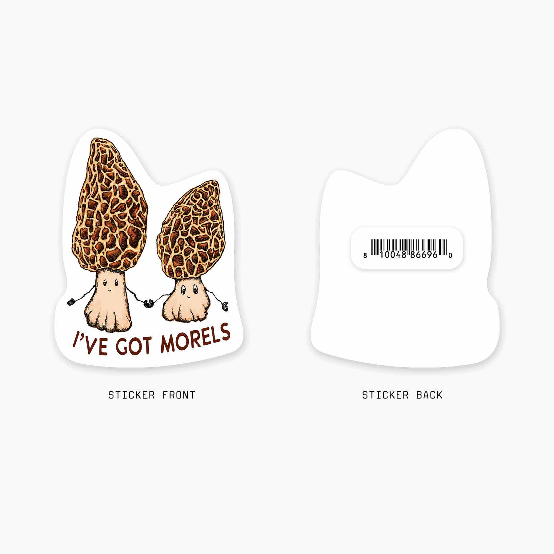 Nice Enough Stickers - Wholesale Sticker - Morels - 3" Art Sticker1