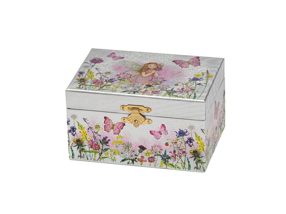 Mele and Co UK/ EU – wholesale Jewellery box/organiser – 1733 Foil Musical Jewel Case Assortment. 2 Designs.1