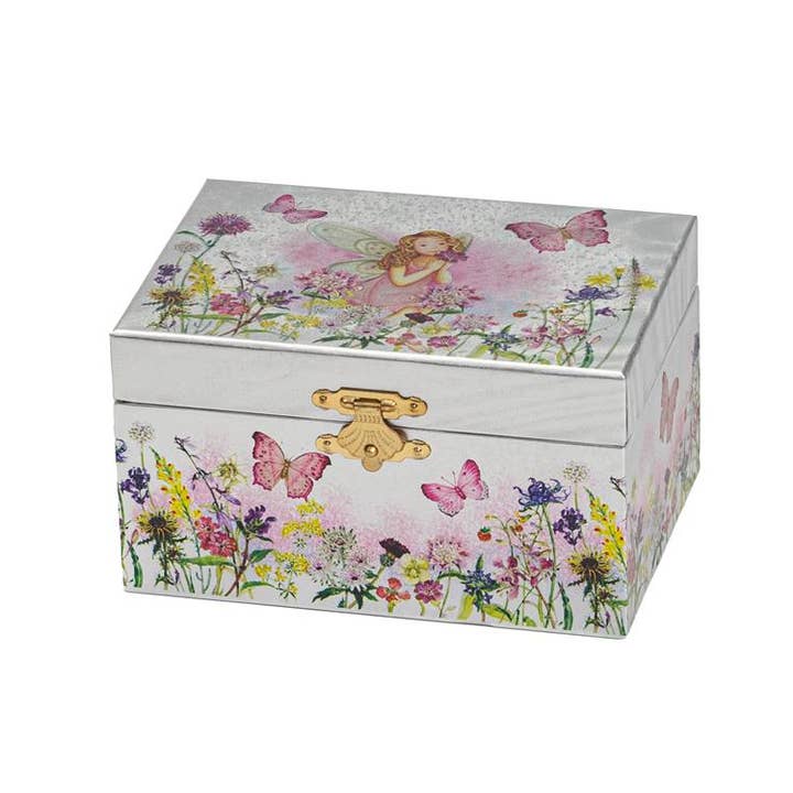 Mele and Co UK/ EU – wholesale Jewellery box/organiser – 1733 Foil Musical Jewel Case Assortment. 2 Designs.1