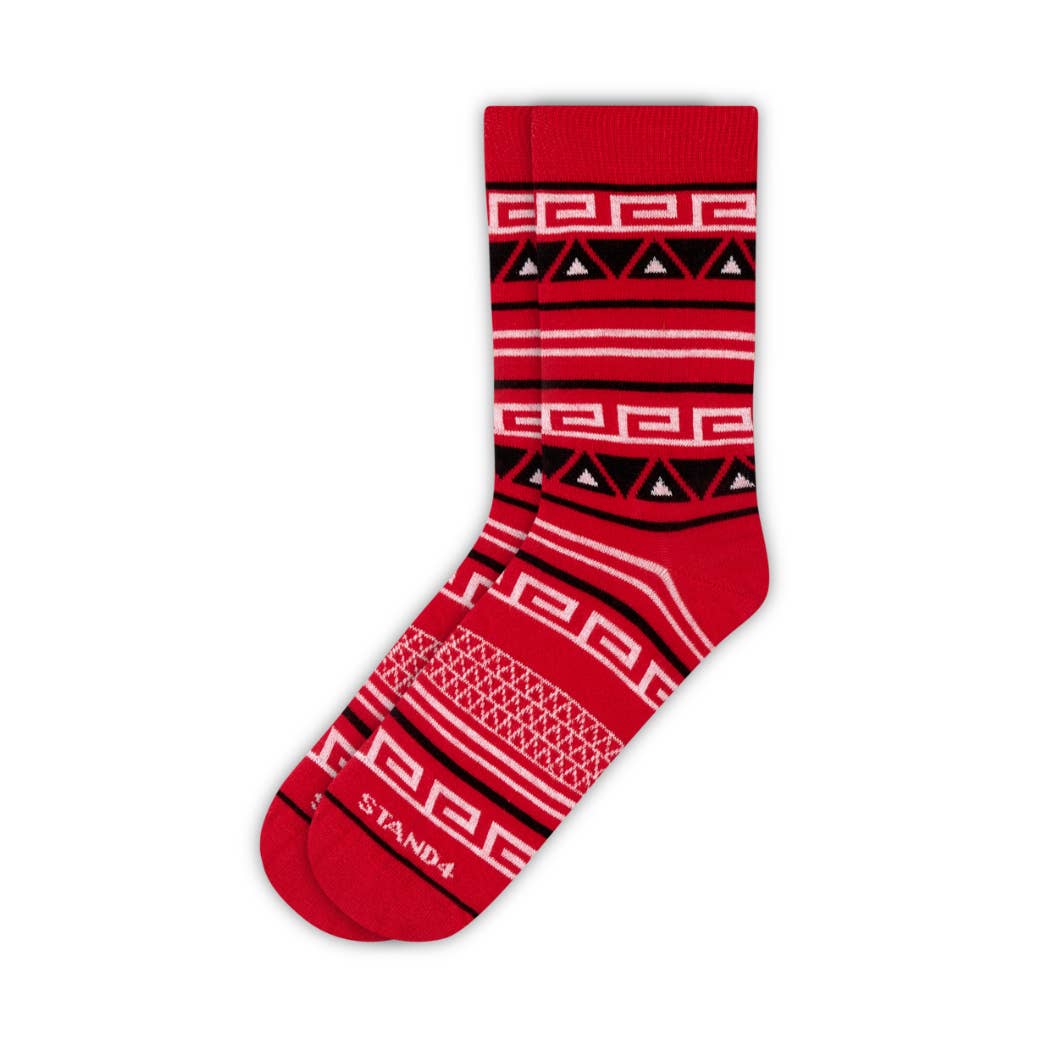 Aztec Red Sock för wholesale av Stand4 Socks US
