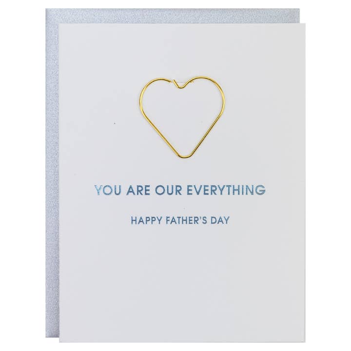 You Are Our Everything - Father's Day - Heart Paperclip Card for wholesale by Chez Gagné