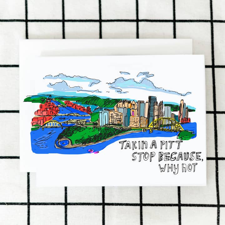 Pitt Stop Kunstkarte für den Großhandel von ARTJADEN