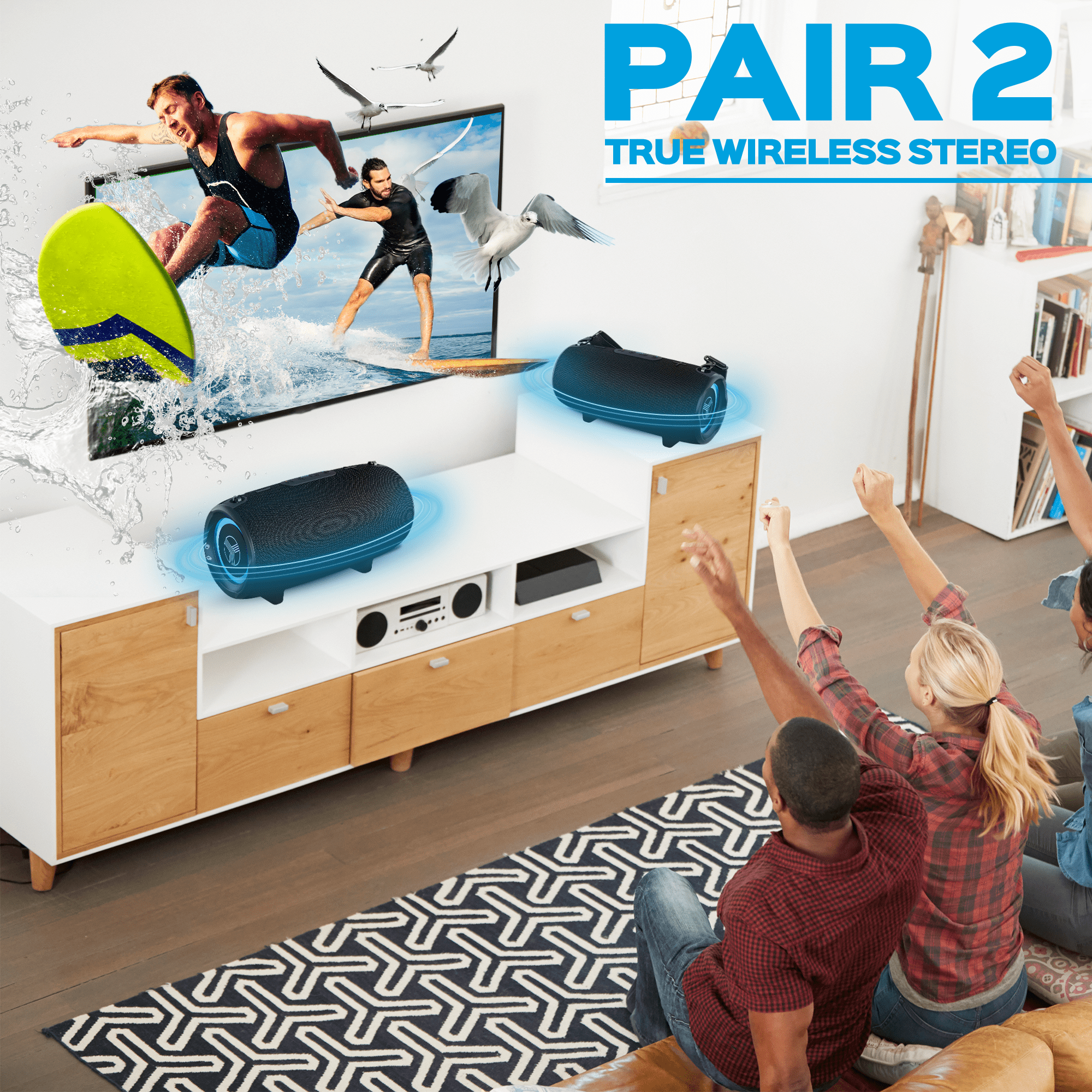 Productech – Großhandel Lautsprecher – TREBLAB HD-Max — Großer Bluetooth-Lautsprecher, laut 60 W, 20 H6