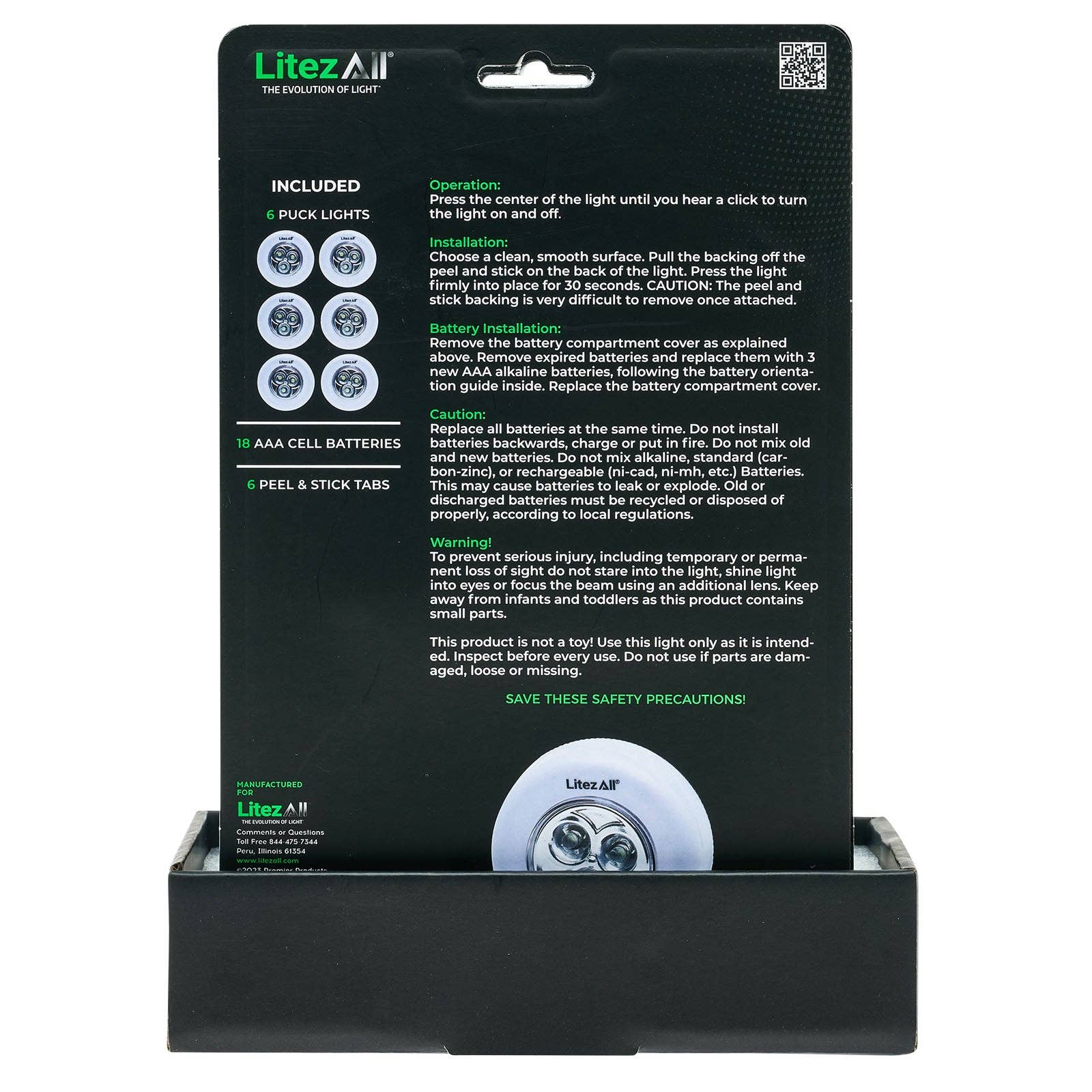 LitezAll - Wholesale Accent/Desk Lamp - LitezAll LED Puck Light 6 Pack27