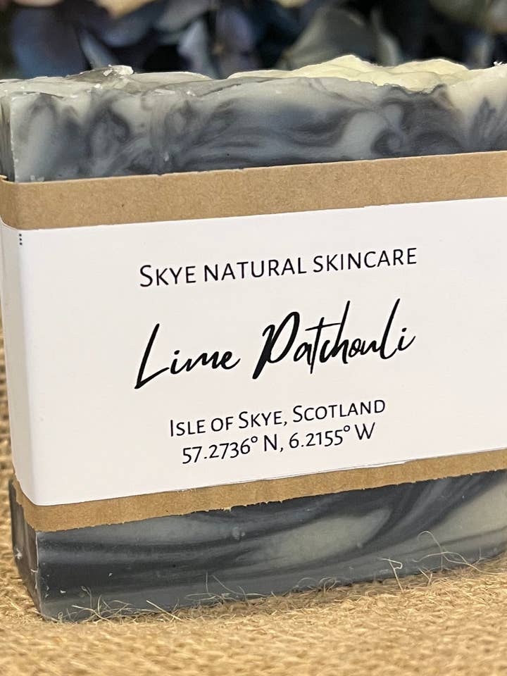 Skye Natural Skincare Soap - Lime Patchouli for wholesale by Scribe & Grow