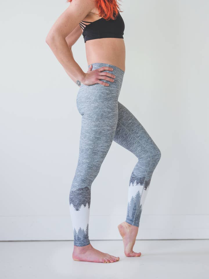 Ash Grey Mountain Yogahose für den Großhandel von Colorado Threads